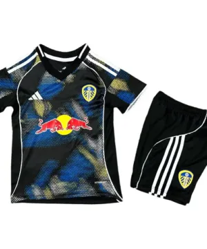 Leeds United Niños Conjunto 2025 2026 Segunda Azul - Tuta Leeds United Niños | escamisetasfutbol