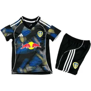 Leeds United Niños Conjunto 2025 2026 Segunda Azul - Tuta Leeds United Niños | escamisetasfutbol