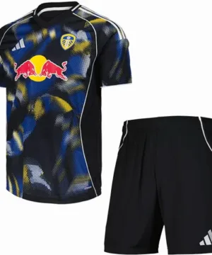 Leeds United Niños Conjunto 2025 2026 Segunda Azul - Tuta Leeds United Niños | escamisetasfutbol