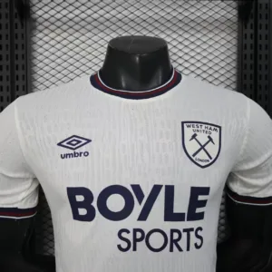 West Ham United Camiseta Edición Jugadores 2025 2026 Segunda Blanca - Camiseta West Ham United | escamisetasfutbol