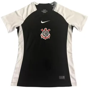Corinthians Paulista Mujer Camiseta 2025 2026 Segunda Negra - Camisetas De Futbol Personalizadas | escamisetasfutbol