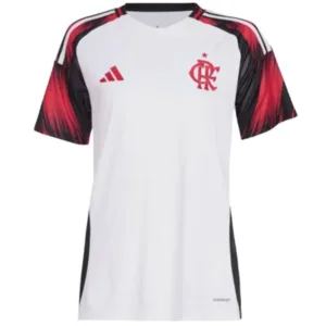 Flamengo Mujer Camiseta 2025 2026 Segunda Blanca - Camiseta Flamengo Mujer 2025 2026 | escamisetasfutbol