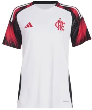 Flamengo Mujer Camiseta 2025 2026 Segunda Blanca - Camiseta Flamengo Mujer 2025 2026 | escamisetasfutbol