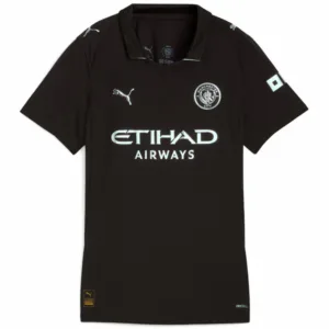 Manchester City Mujer Camiseta 2025 2026 Segunda Negra - Camiseta Manchester City Mujer | escamisetasfutbol