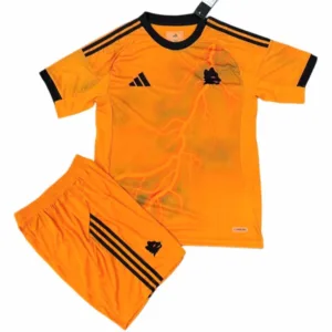 AS Roma Conjunto 2025 2026 Segunda Naranja - Maglia As Roma | escamisetasfutbol