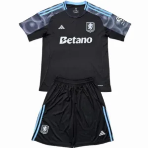 Aston Villa Conjunto 2025 2026 Segunda Negro - Maglia Aston Villa | escamisetasfutbol