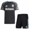 Aston Villa Conjunto 2025 2026 Segunda Negro - Maglia Aston Villa | escamisetasfutbol