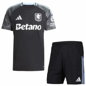 Aston Villa Conjunto 2025 2026 Segunda Negro - Maglia Aston Villa | escamisetasfutbol