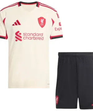 Liverpool Conjunto 2025 2026 Segunda Amarillo - Maglia Liverpool | escamisetasfutbol