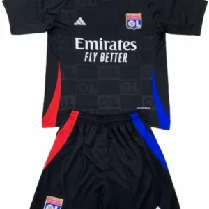 Lyon Conjunto 2024 2025 Segunda Negro - Tuta Lyon | escamisetasfutbol