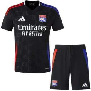 Lyon Conjunto 2024 2025 Segunda Negro - Tuta Lyon | escamisetasfutbol