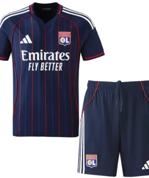 Lyon Conjunto 2025 2026 Segunda Azul - Tuta Lyon | escamisetasfutbol