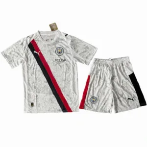 Manchester City Conjunto 2025 2026 Segunda Blanco - Maglia Manchester City | escamisetasfutbol