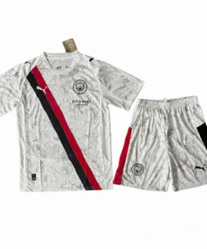 Manchester City Conjunto 2025 2026 Segunda Blanco - Maglia Manchester City | escamisetasfutbol