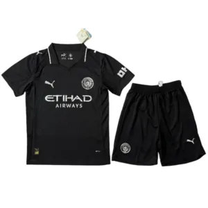 Manchester City Conjunto 2025 2026 Segunda Negro - Maglia Manchester City | escamisetasfutbol