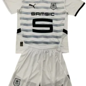 Stade Rennais Conjunto 2024 2025 Segunda Blanco - Equipacion Stade Rennais | escamisetasfutbol