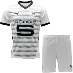 Stade Rennais Conjunto 2024 2025 Segunda Blanco - Equipacion Stade Rennais | escamisetasfutbol