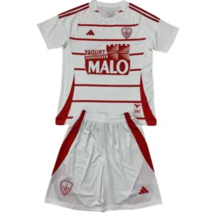 Stade Brestois Conjunto 2024 2025 Segunda Blanco - Stade Brestois Equipacion | escamisetasfutbol