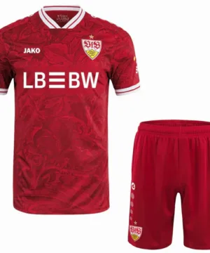 VfB Stuttgart Conjunto 2025 2026 Segunda Rojo - Vfb Stuttgart Equipacion | escamisetasfutbol