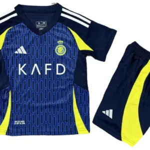 Al-Nassr FC Niños Conjunto 2024 2025 Segunda Azul - Tuta Al-Nassr FC Niños | escamisetasfutbol