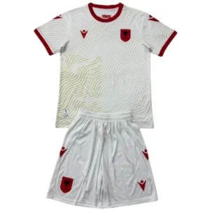 Albania Niños Conjunto 2026 Segunda Blanco - Albania Niños Barata | escamisetasfutbol