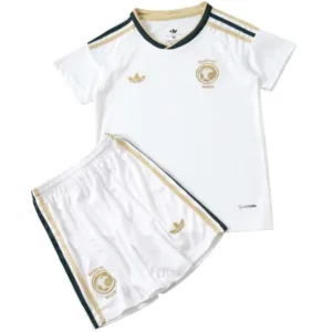 Arabia Saudita Niños Conjunto 2026 Segunda Blanco - Arabia Saudita Niños Barata | escamisetasfutbol