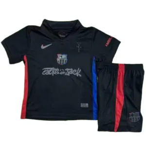 FC Barcelona Niños Conjunto 2024 2025 Segunda Negro - Equipacion Fc Barcelona Niños | escamisetasfutbol