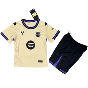 FC Barcelona Niños Conjunto 2025 2026 Segunda Amarillo - Equipacion Fc Barcelona Niños | escamisetasfutbol