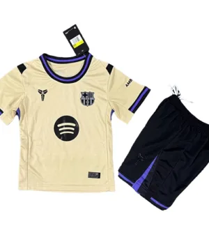 FC Barcelona Niños Conjunto 2025 2026 Segunda Amarillo - Equipacion Fc Barcelona Niños | escamisetasfutbol
