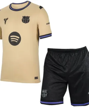 FC Barcelona Niños Conjunto 2025 2026 Segunda Amarillo - Equipacion Fc Barcelona Niños | escamisetasfutbol