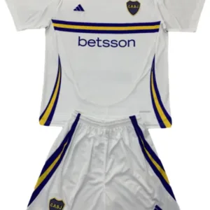 Boca Juniors Niños Conjunto 2024 2025 Segunda Blanco - Tuta Boca Juniors Niños | escamisetasfutbol