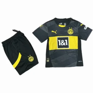 Borussia Dortmund Niños Conjunto 2024 2025 Segunda Negro - Tuta Borussia Dortmund Niños | escamisetasfutbol