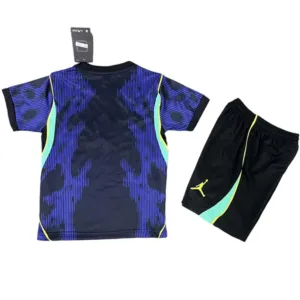 Brasil Niños Conjunto 2026 Segunda Azul - Equipacion Brasil Niños | escamisetasfutbol