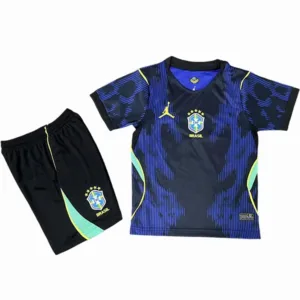 Brasil Niños Conjunto 2026 Segunda Azul - Equipacion Brasil Niños | escamisetasfutbol