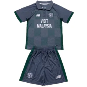 Cardiff City Niños Conjunto 2024 2025 Segunda Gris - Tuta Cardiff City Niños | escamisetasfutbol