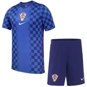 Croacia Niños Conjunto 2026 Segunda Azul - Croacia Niños Barata | escamisetasfutbol