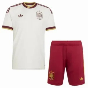 España Niños Conjunto 2026 Segunda Amarillo - España Niños Barata | escamisetasfutbol