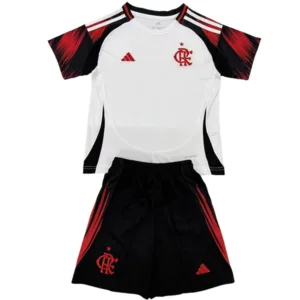 Flamengo Niños Conjunto 2025 2026 Segunda Blanco - Tuta Flamengo Niños | escamisetasfutbol