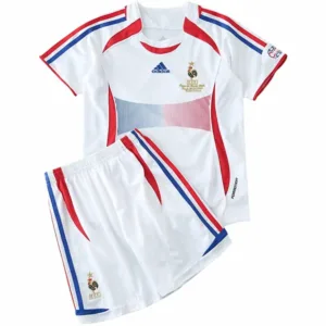 Francia Niños Conjunto 2006 Segunda Blanco - Equipacion Francia Niños | escamisetasfutbol