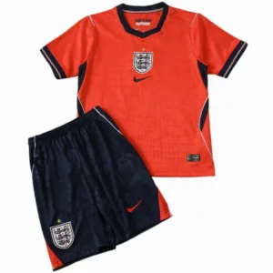 Inglaterra Niños Conjunto 2026 Segunda Rojo - Inglaterra Niños Barata | escamisetasfutbol