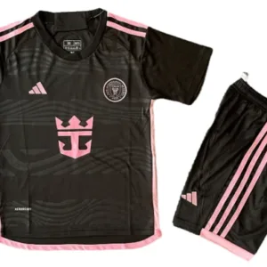 Inter Miami Niños Conjunto 2024 2025 Segunda Negro - Equipacion Inter Miami Niños | escamisetasfutbol