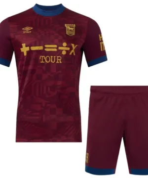 Ipswich Town Niños Conjunto 2024 2025 Segunda Rojo - Tuta Ipswich Town Niños | escamisetasfutbol
