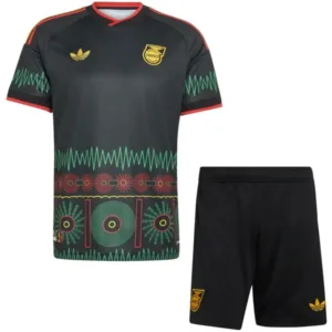 Jamaica Niños Conjunto 2026 Segunda Negro - Jamaica Niños Barata | escamisetasfutbol