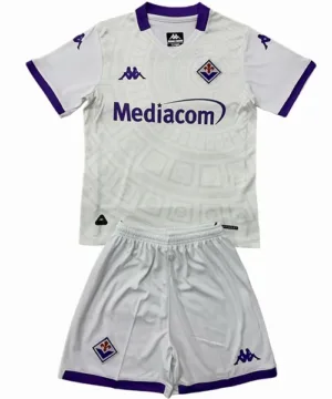 ACF Fiorentina Niños Conjunto 2025 2026 Segunda Blanco - ACF Fiorentina Niños Barata | escamisetasfutbol
