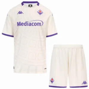 ACF Fiorentina Niños Conjunto 2025 2026 Segunda Blanco - ACF Fiorentina Niños Barata | escamisetasfutbol
