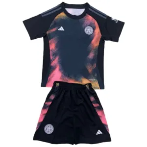 Leicester City Niños Conjunto 2024 2025 Segunda Negro - Tuta Leicester City Niños | escamisetasfutbol