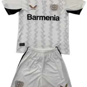 Bayer 04 Leverkusen Niños Conjunto 2024 2025 Segunda Blanco - Tuta Bayer 04 Leverkusen Niños | escamisetasfutbol