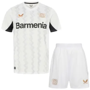 Bayer 04 Leverkusen Niños Conjunto 2024 2025 Segunda Blanco - Tuta Bayer 04 Leverkusen Niños | escamisetasfutbol