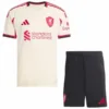 Liverpool Niños Conjunto 2025 2026 Segunda Amarillo - Equipacion Liverpool Niños | escamisetasfutbol