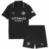 Manchester City Niños Conjunto 2025 2026 Segunda Negro - Equipacion Manchester City Niños | escamisetasfutbol